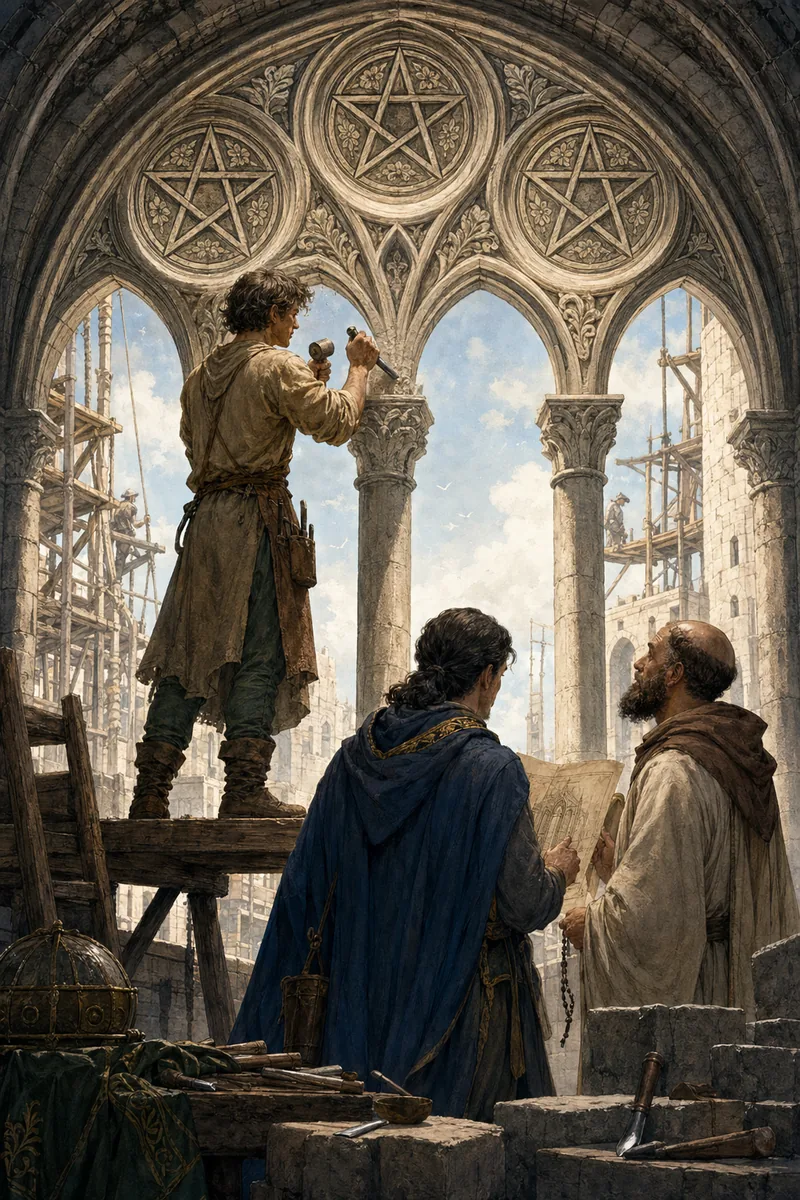 Three of Pentacles